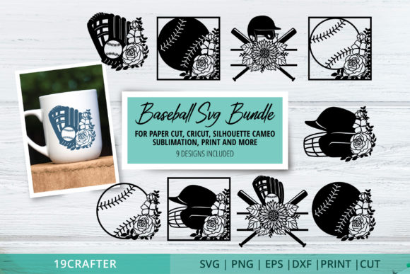 Baseball SVG File Bundle for Paper Cut