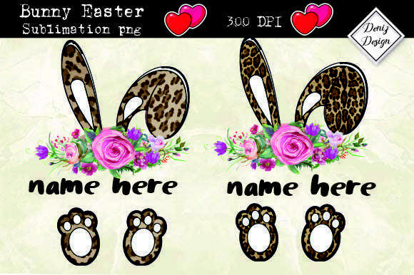 Easter Floral Cheetah Sublimation