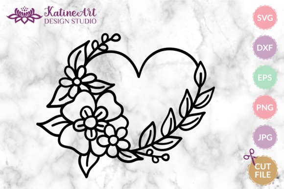 Floral Heart Wreath Spring