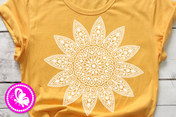 Mandala Sunflower Flower Floral Clipart