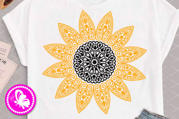 Mandala Sunflower Yellow Flower Floral
