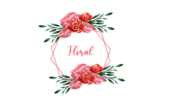 Watercolor Rose Floral Illustration